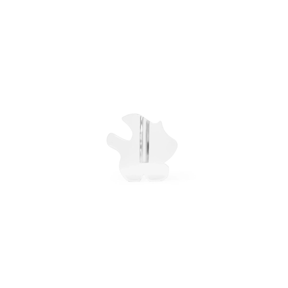 Vase en résine transparente 18x6x17cm Draw - Normann Copenhagen - The Cool Republic