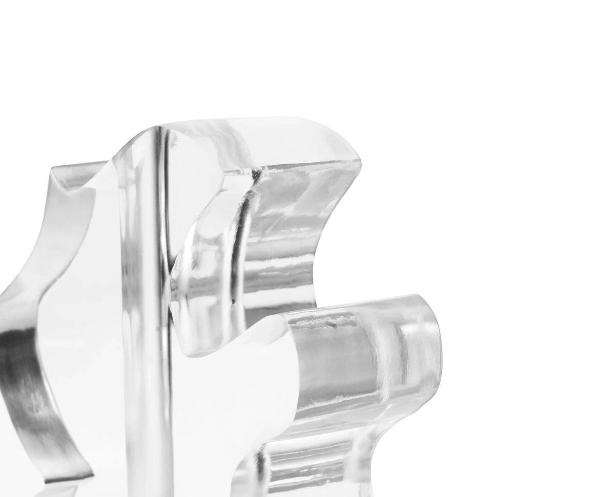 Vase en résine transparente 18x6x17cm Draw - Normann Copenhagen - The Cool Republic