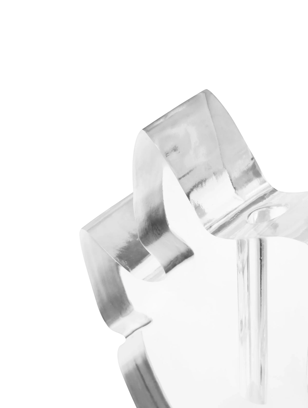 Vase en résine transparente 22x8x28cm Draw - Normann Copenhagen - The Cool Republic