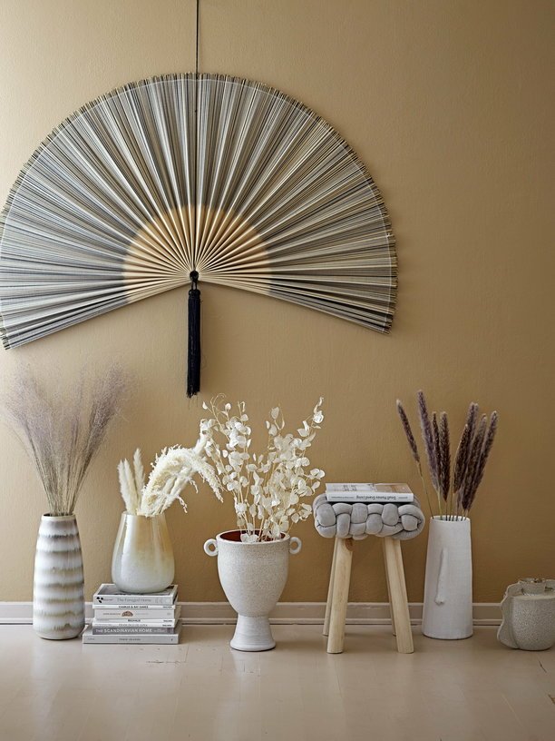 Vase en terracotta blanc Berican - Bloomingville - The Cool Republic