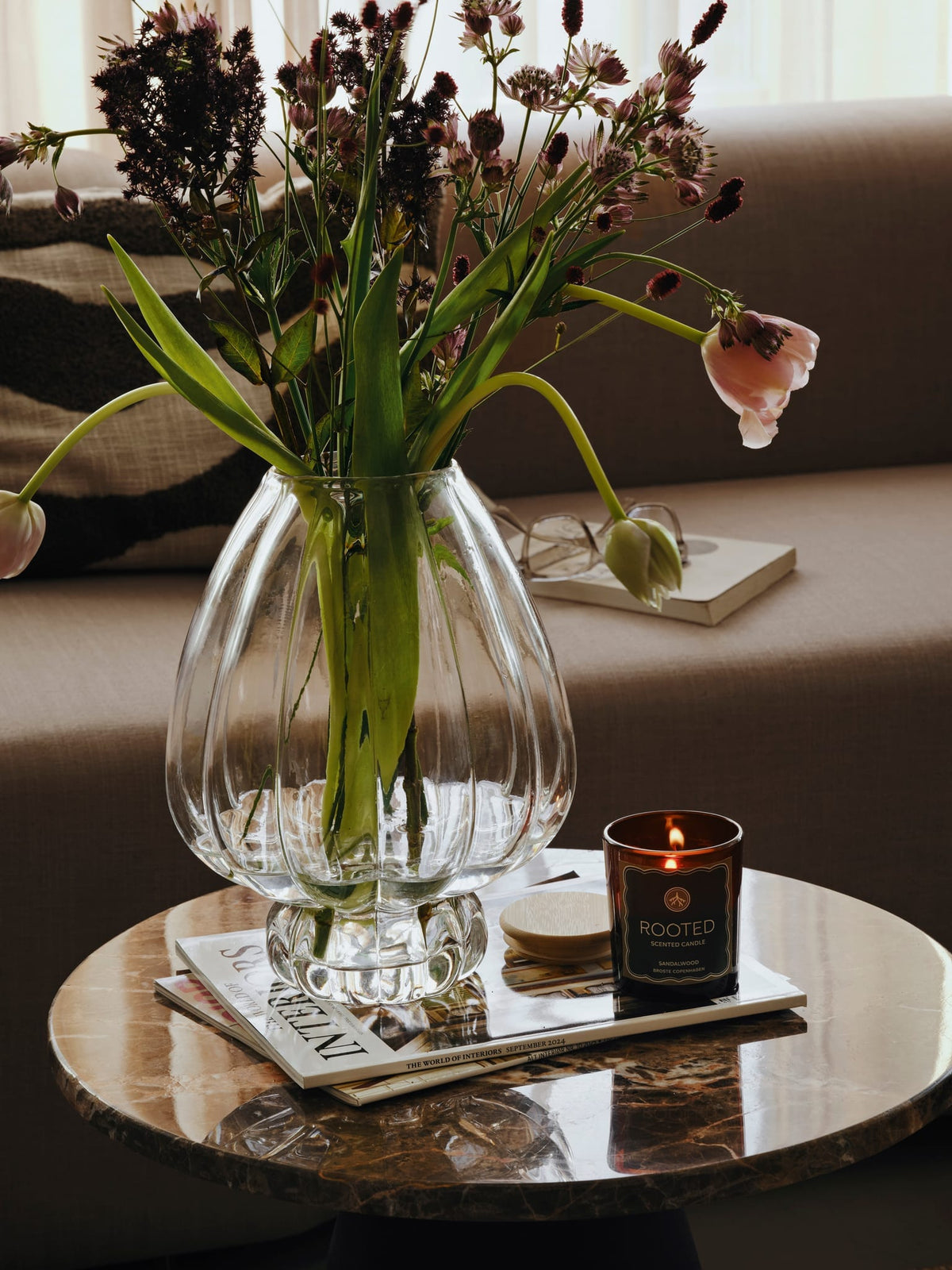 Vase en verre 22x29cm Malou - Broste Copenhagen — vue 2