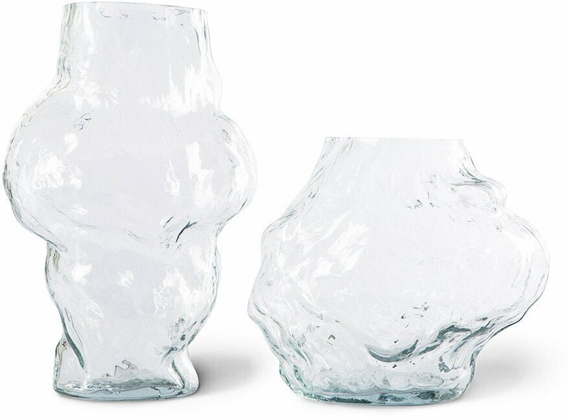 Vase en verre 24,5 cm Cloud HK Objects - HKliving - The Cool Republic