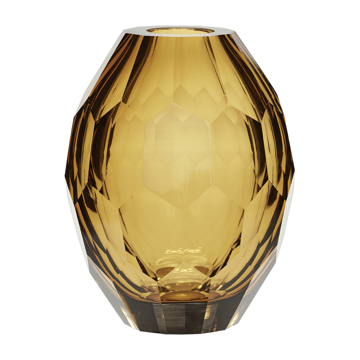 Facet Vase Amber - Hübsch - The Cool Republic