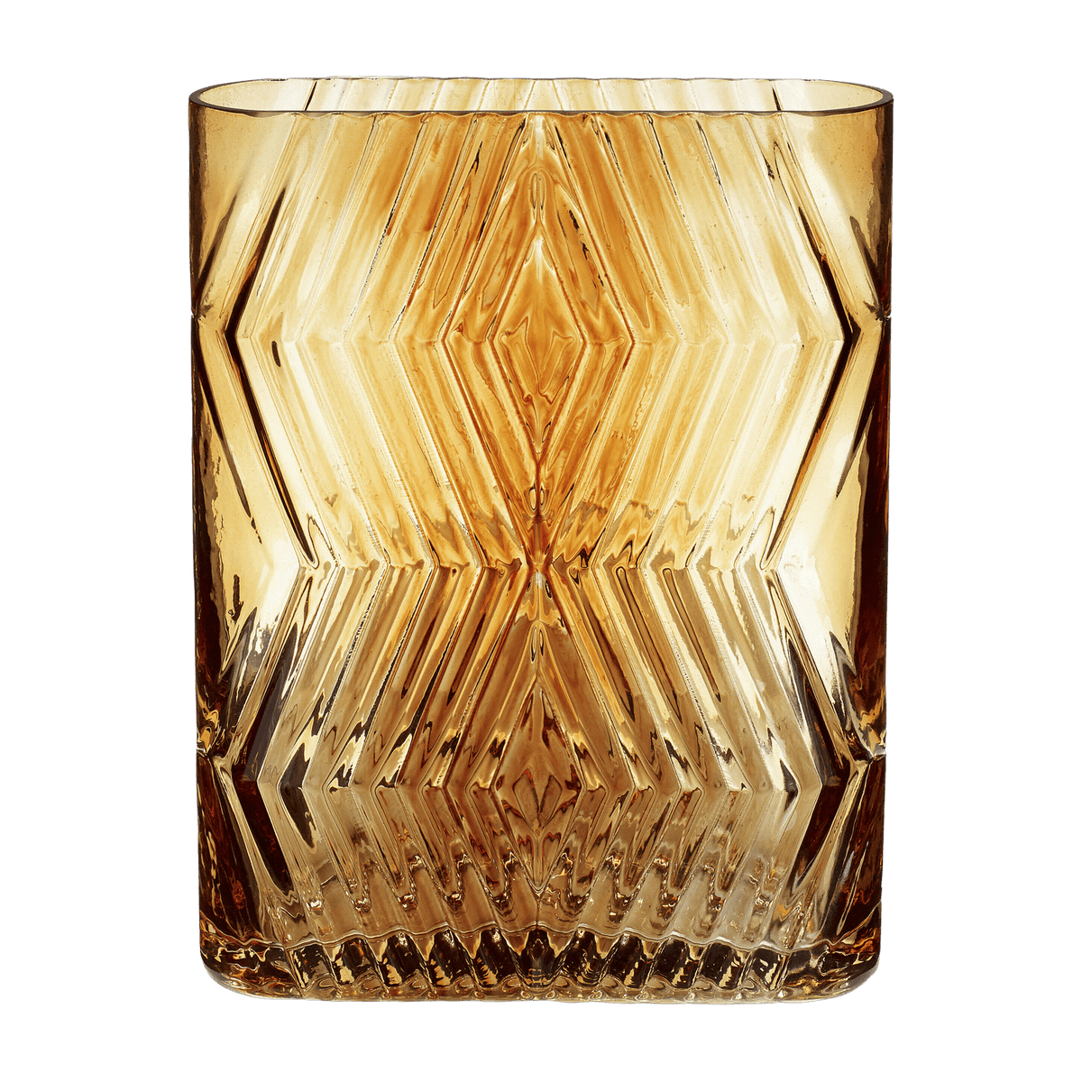 Vase en verre ambré 1,8L Ivy - Hübsch - The Cool Republic