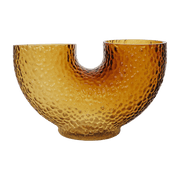 Vase en verre ambre 19 cm Arura - AYTM - The Cool Republic