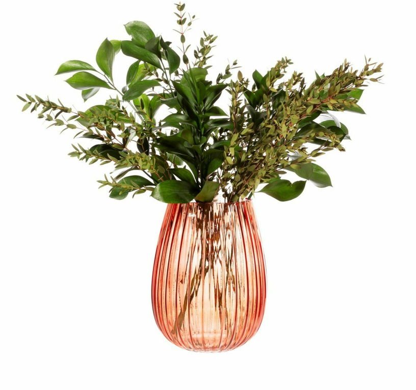 Vase en verre ambre 23 cm - Sass & Belle - The Cool Republic