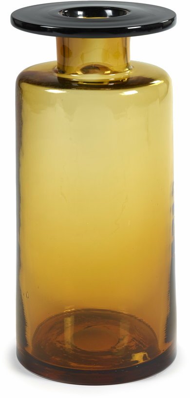 Vase en verre ambre et noir 40cm - Serax - The Cool Republic