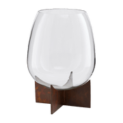 Vase en verre avec base en fer Gravity - House Doctor - The Cool Republic