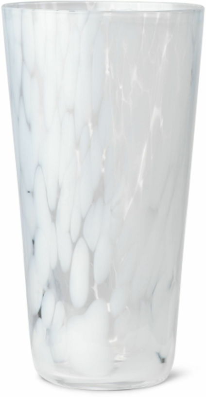 Vase en verre blanc Casca - Ferm Living - The Cool Republic
