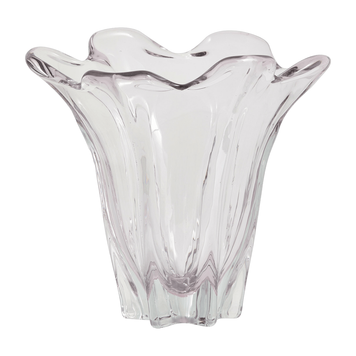 Vase en verre de couleur violet clair Flotta - Nordal - The Cool Republic