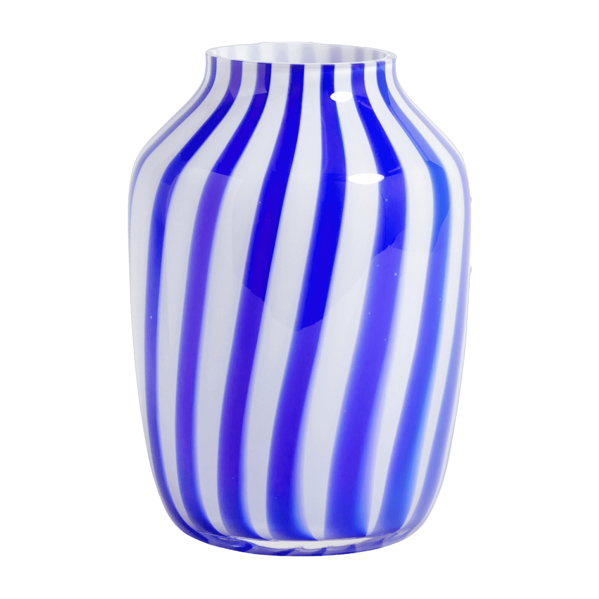 Vase 22 cm high blue glass Juice - HAY - The Cool Republic