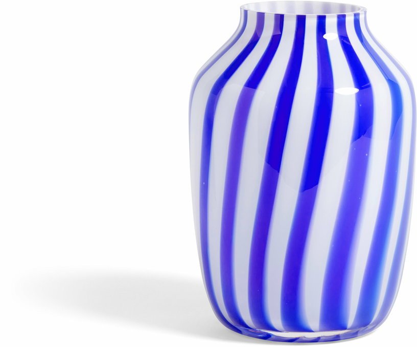Vase en verre haut bleu 28 cm Juice - HAY - The Cool Republic