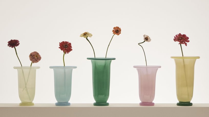 Vase en verre jaune 14x21cm Empire - Hay - The Cool Republic
