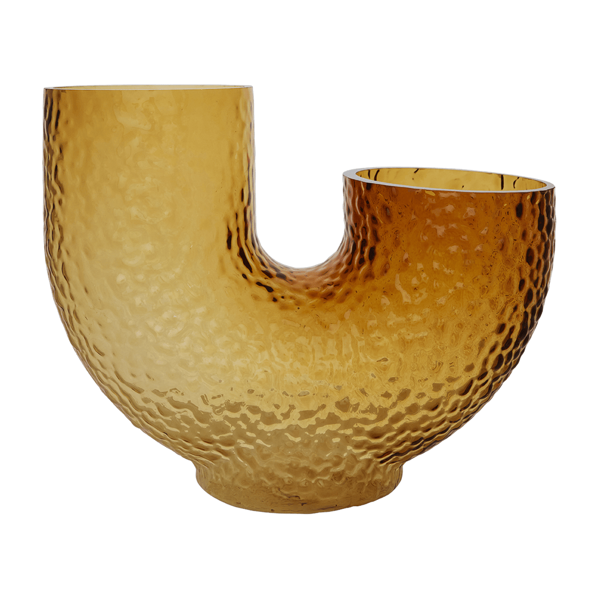 Vase en verre jaune 26 cm Arura - AYTM - The Cool Republic