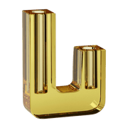 Vase en verre jaune Duo - Hübsch - The Cool Republic