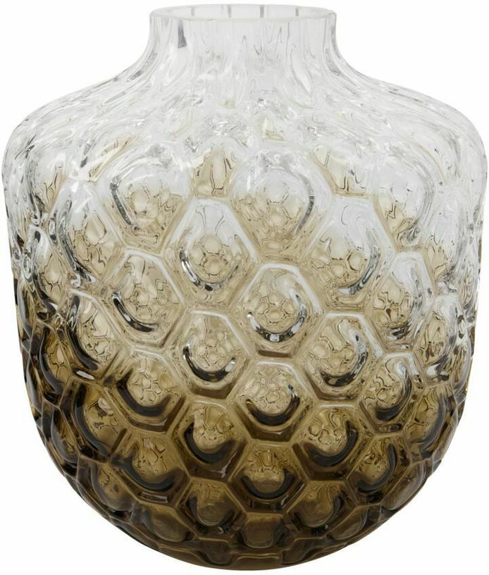 Vase en verre marron 31 cm Art Déco - House Doctor - The Cool Republic