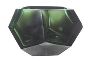 Vase en verre massif transparent vert 14,5x11,5cm Diamond - Versmissen - The Cool Republic