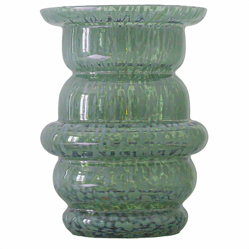 Vase en verre moucheté vert Dôme - Cosin Paris - The Cool Republic