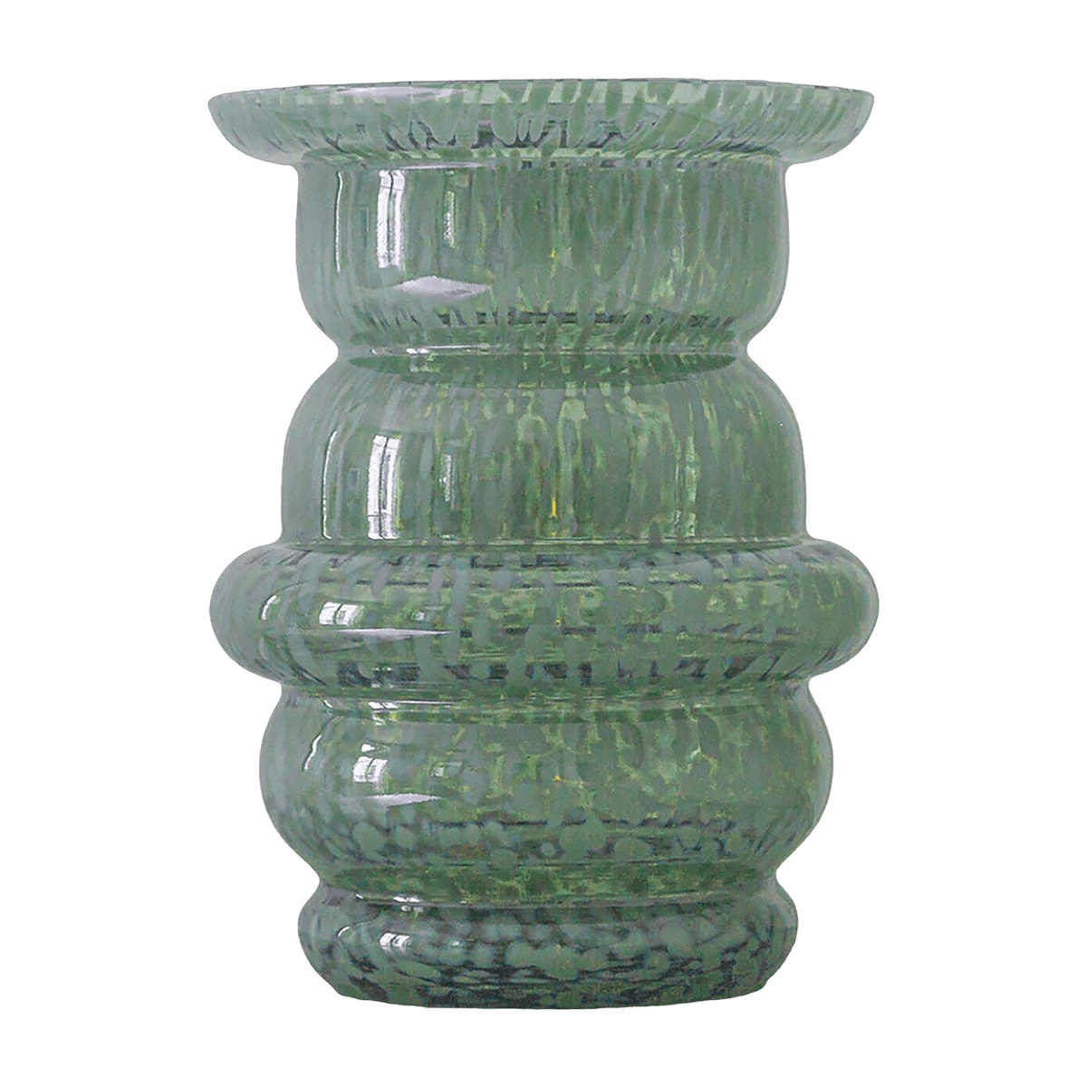 Vase en verre moucheté vert Dôme - Cosin Paris - The Cool Republic