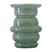 Vase en verre moucheté vert Dôme - Cosin Paris - The Cool Republic