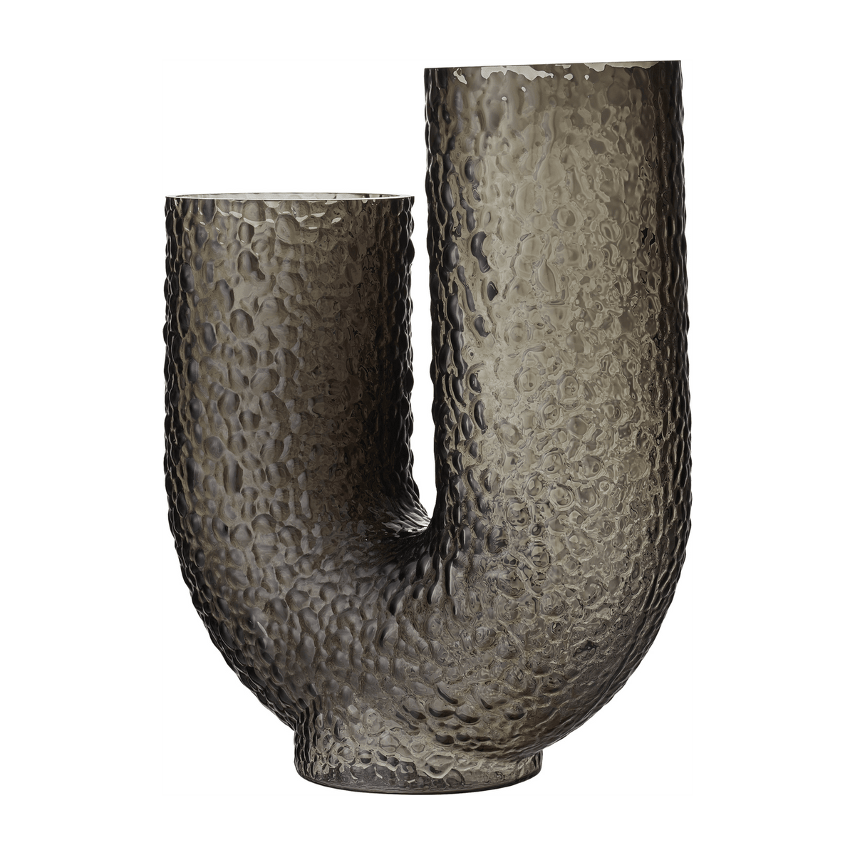 Vase en verre noir 40 cm Arura - AYTM - The Cool Republic