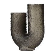 Vase en verre noir 40 cm Arura - AYTM - The Cool Republic