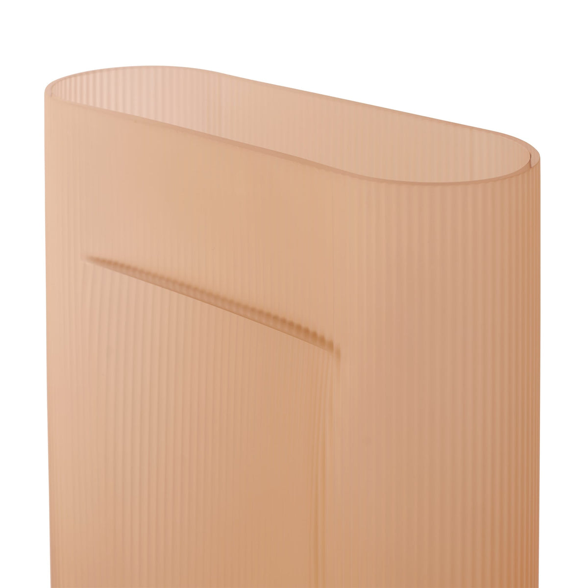 Vase en verre orange clair 48,5cm Ridge - Muuto — vue 4