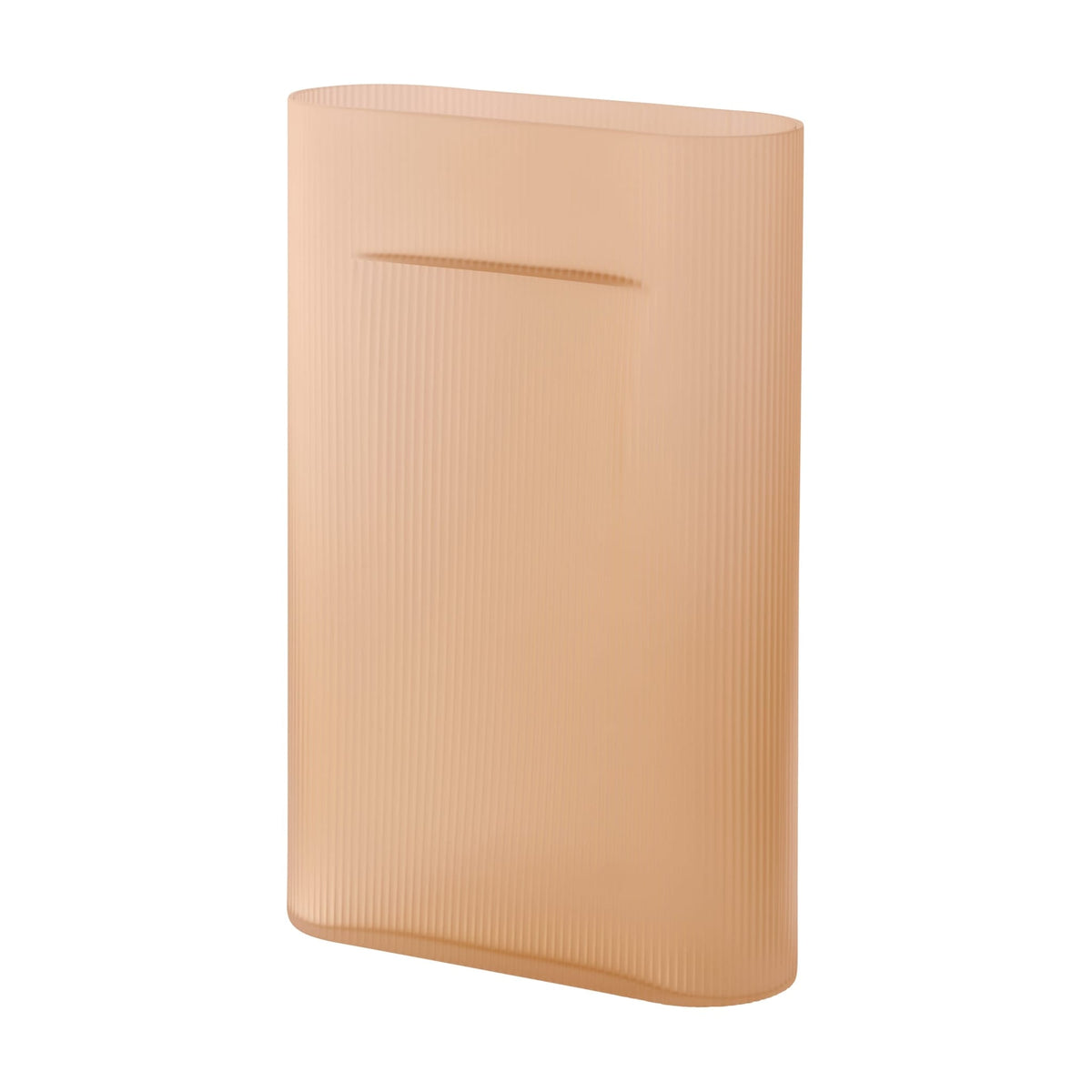 Vase en verre orange clair 48,5cm Ridge - Muuto - The Cool Republic