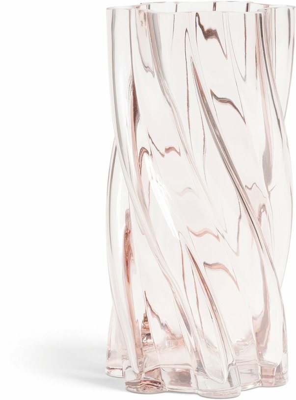 Vase en verre rose 25 cm Marshmallow - &Klevering - The Cool Republic
