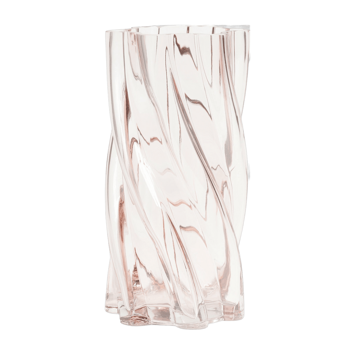 Vase en verre rose 25 cm Marshmallow - &Klevering - The Cool Republic