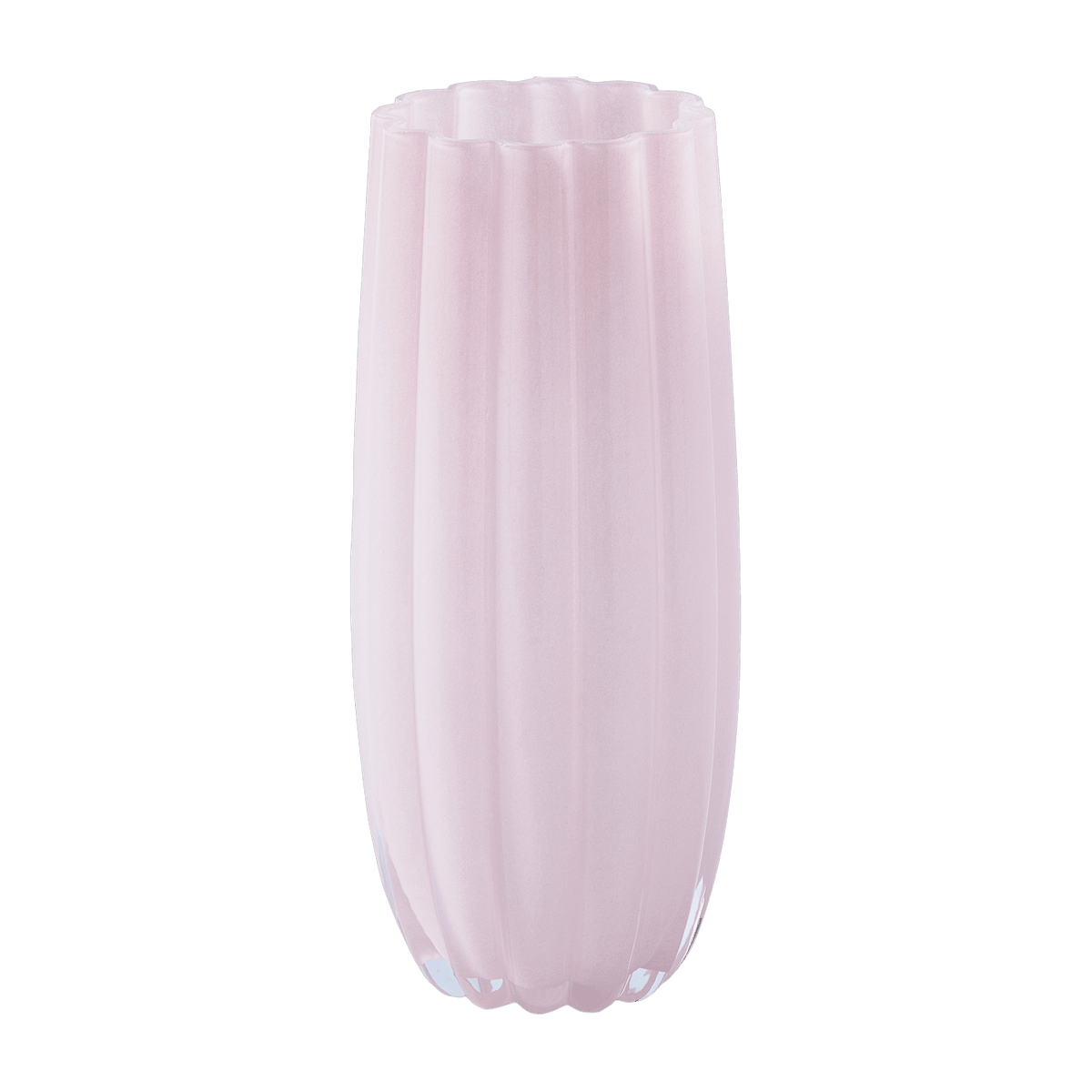 Vase en verre rose clair 13 x 27 cm Melon - Pols Potten - The Cool Republic