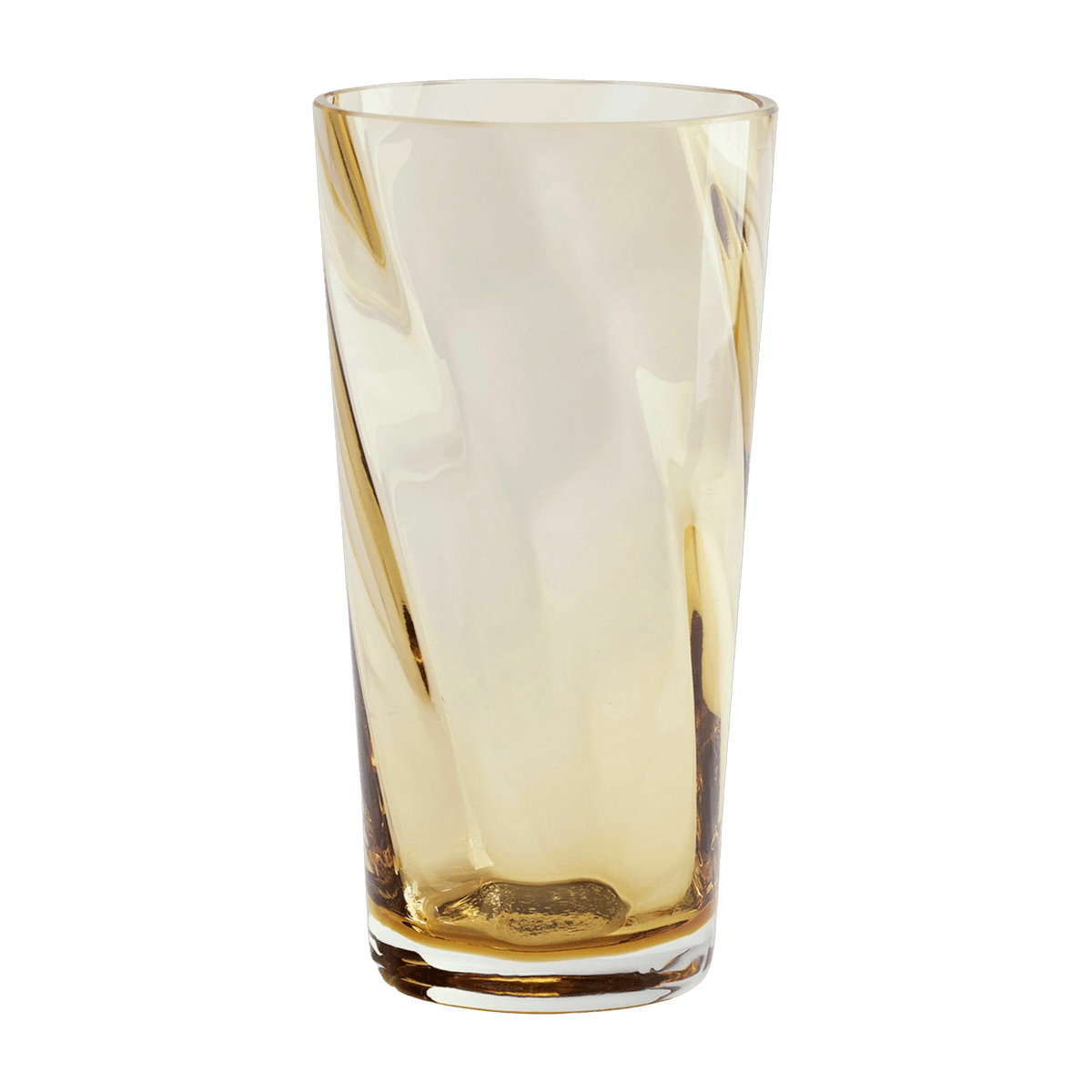 Vase en verre soufflé ambré 9x17cm Swirl - Tine K Home - The Cool Republic