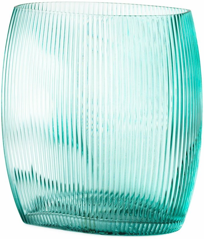 Vase en verre soufflé bleu 18 cm Tide bleu - Normann Copenhagen - The Cool Republic