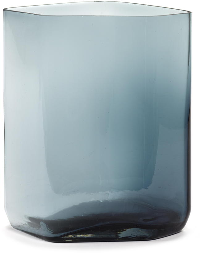 Vase en verre soufflé bleu 22x22x33cm Silex L - Serax - The Cool Republic