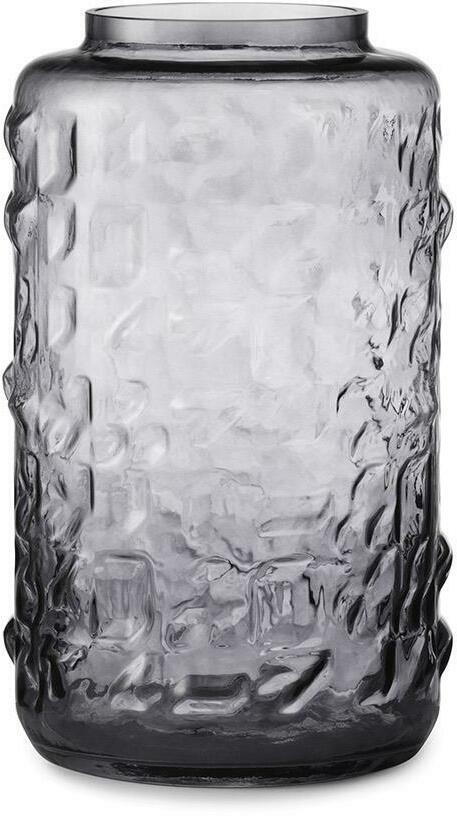 Vase en verre soufflé gris 31 cm Tombola Grey - Normann Copenhagen - The Cool Republic