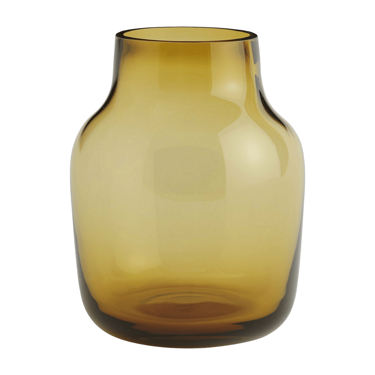 Vase en verre soufflé orange 15 cm Silent - Muuto - The Cool Republic