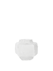 Vase en verre soufflé recyclé blanc 15 cm Mokuri - Ferm Living - The Cool Republic