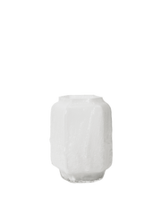 Vase en verre soufflé recyclé blanc 25 cm Mokuri - Ferm Living - The Cool Republic