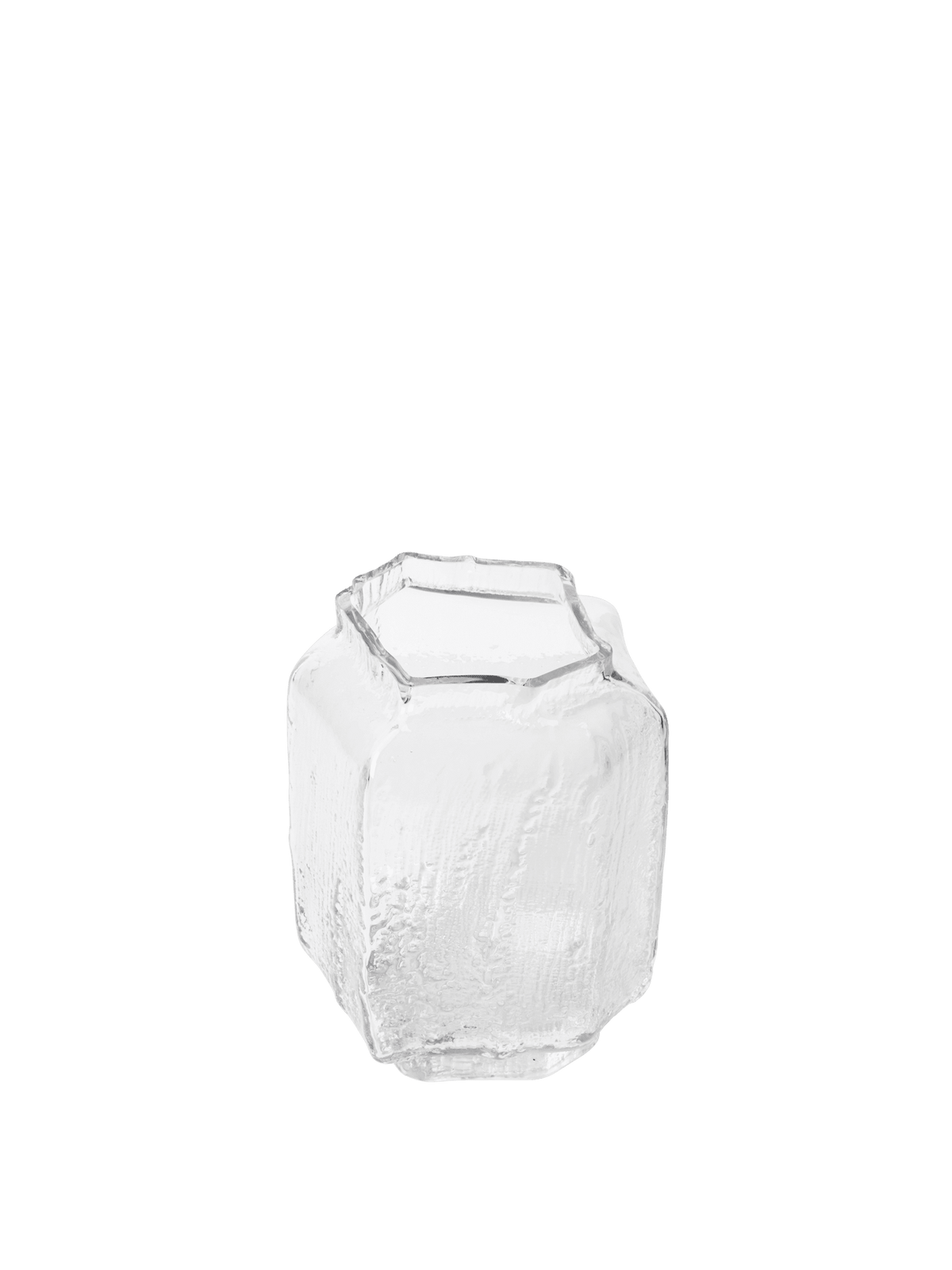 Vase en verre soufflé recyclé transparent 25 cm Mokuri - Ferm Living - The Cool Republic