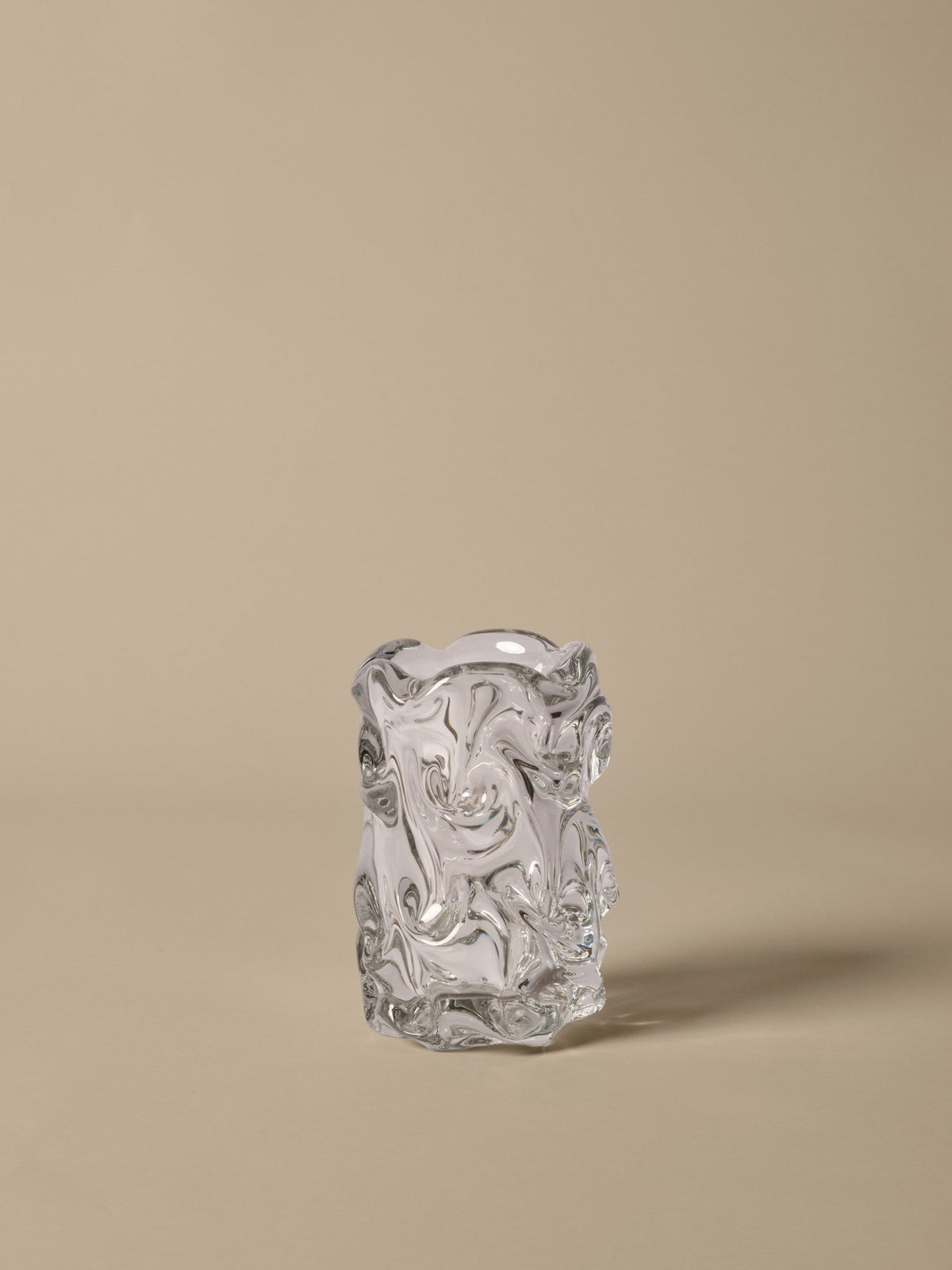 Vase en verre transparent 12 x 12,5 x 18 cm Virelle - Ferm Living - The Cool Republic