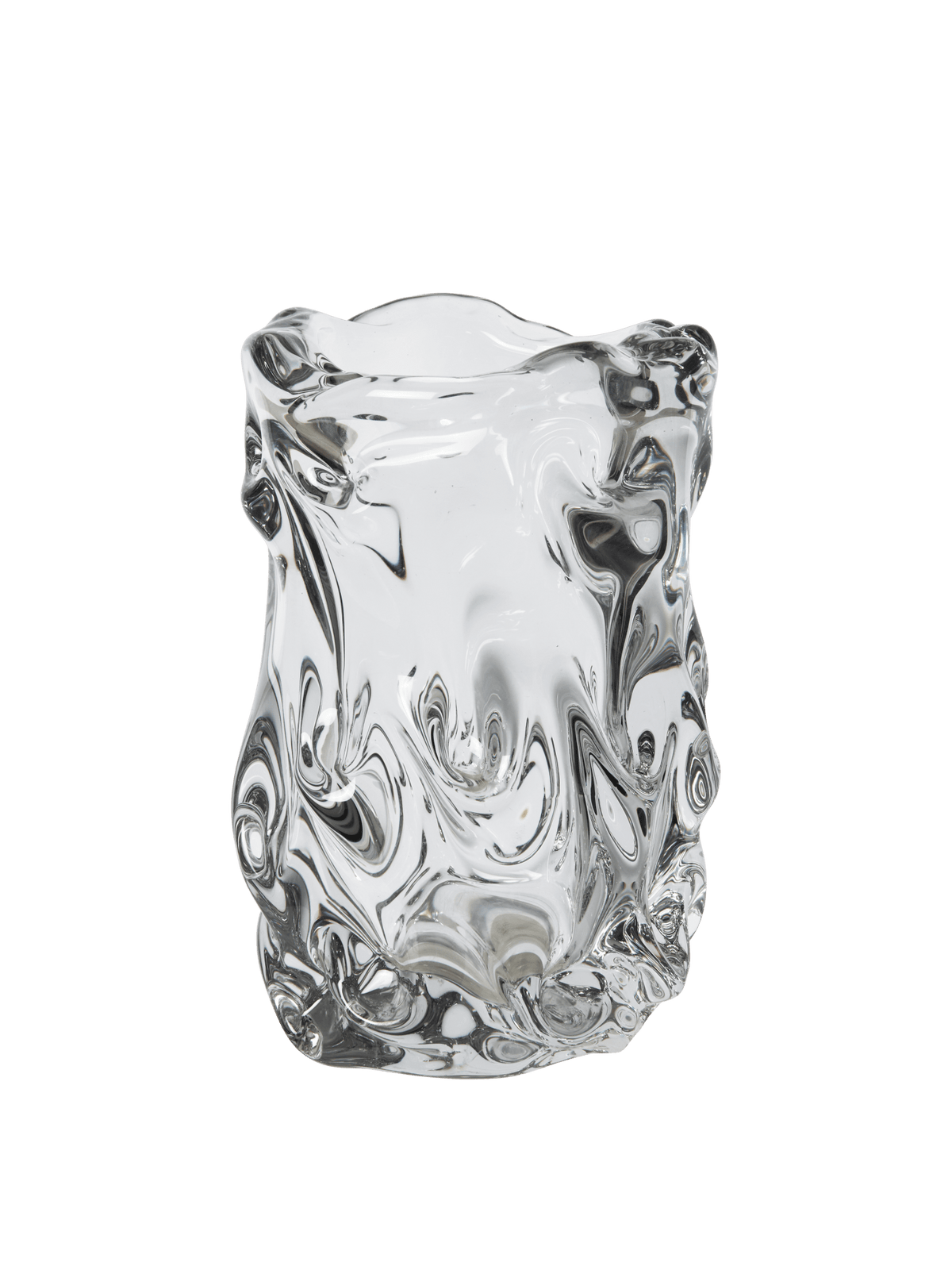 Vase en verre transparent 16 x 24 x 15 cm Virelle - Ferm Living - The Cool Republic