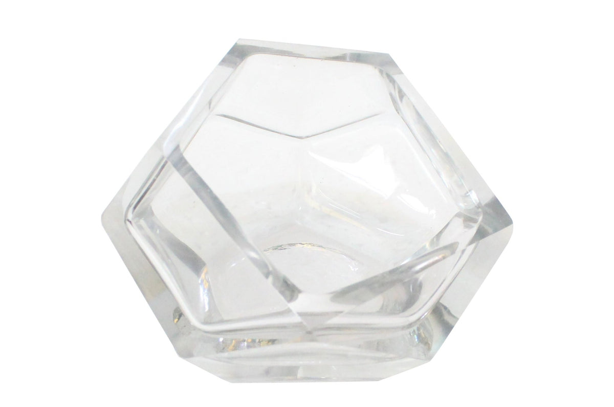 Vase en verre transparent massif 14,5x11,5cm Diamond - Versmissen - The Cool Republic