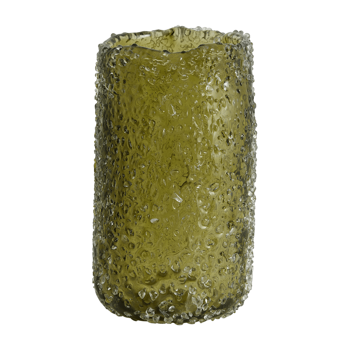 Vase en verre vert 19,5 cm Clyde - Nordal - The Cool Republic