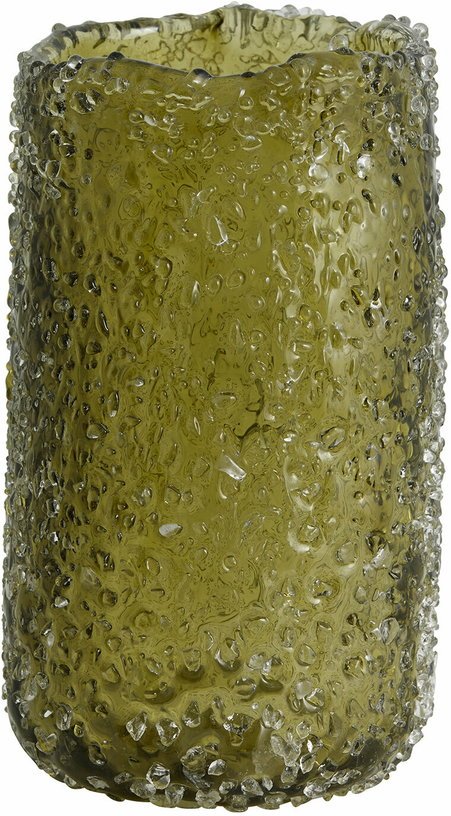 Vase en verre vert 19,5 cm Clyde - Nordal - The Cool Republic