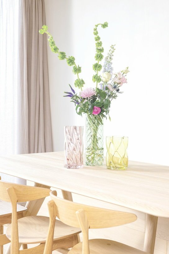 Vase en verre vert 33 cm Marshmallow - &Klevering - The Cool Republic