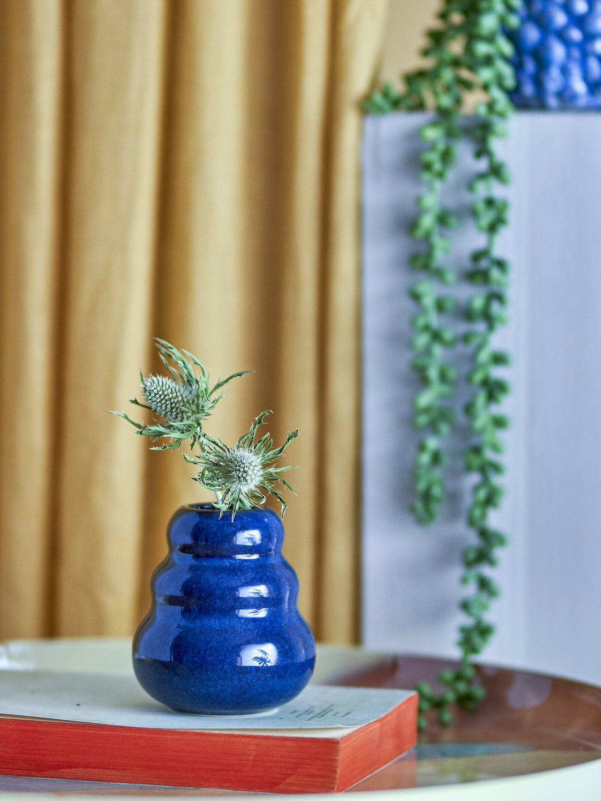 Vase Faramir Grès bleu - Bloomingville