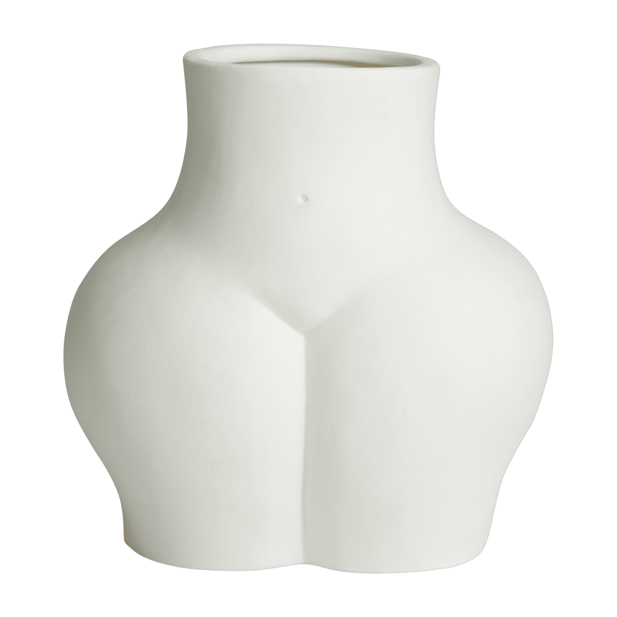 Vase femme en céramique blanc 22 x 23 cm Avaji - Nordal - The Cool Republic