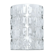 Vase gaufré transparent 23 cm Matelasse' - Kartell - The Cool Republic
