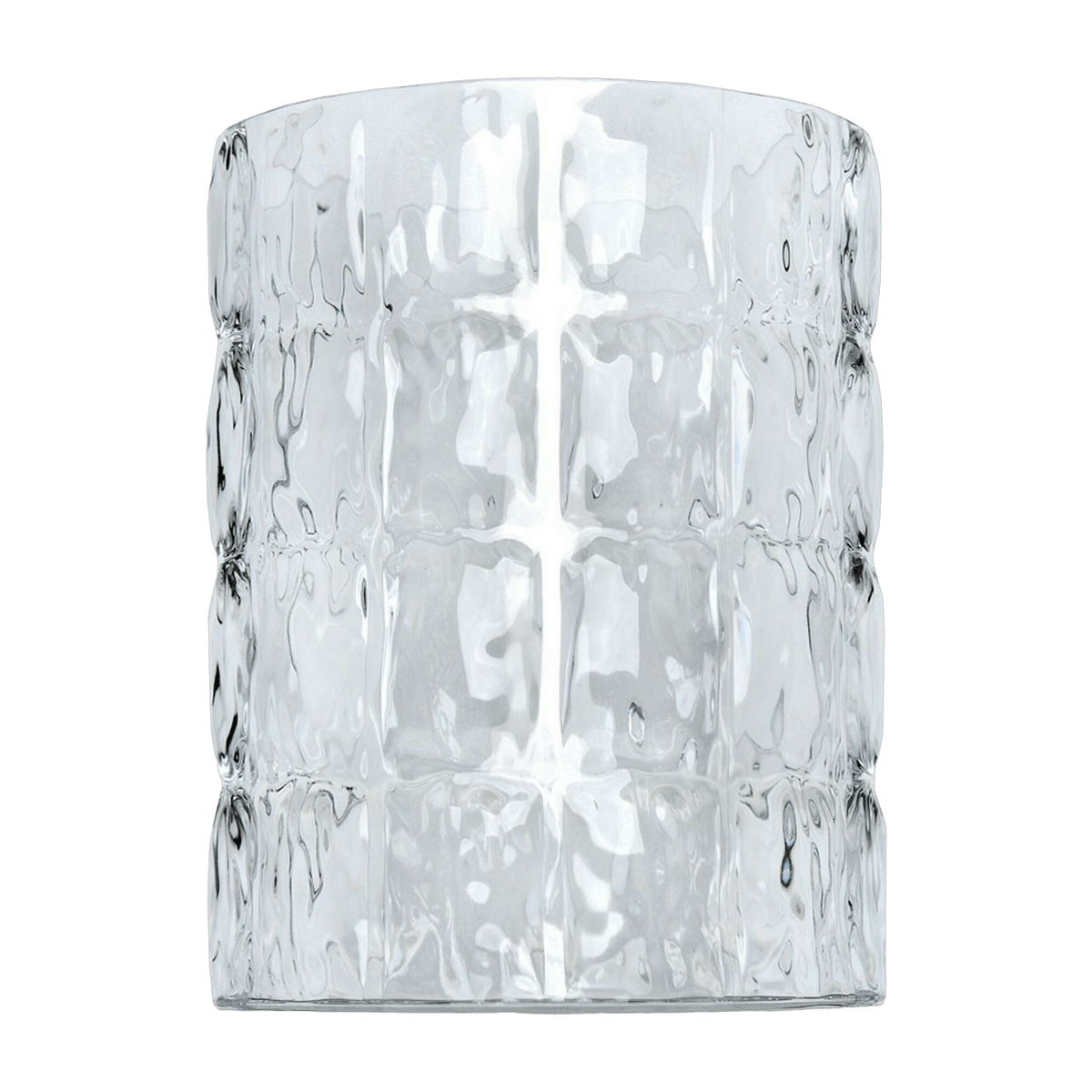 Vase gaufré transparent 23 cm Matelasse' - Kartell - The Cool Republic