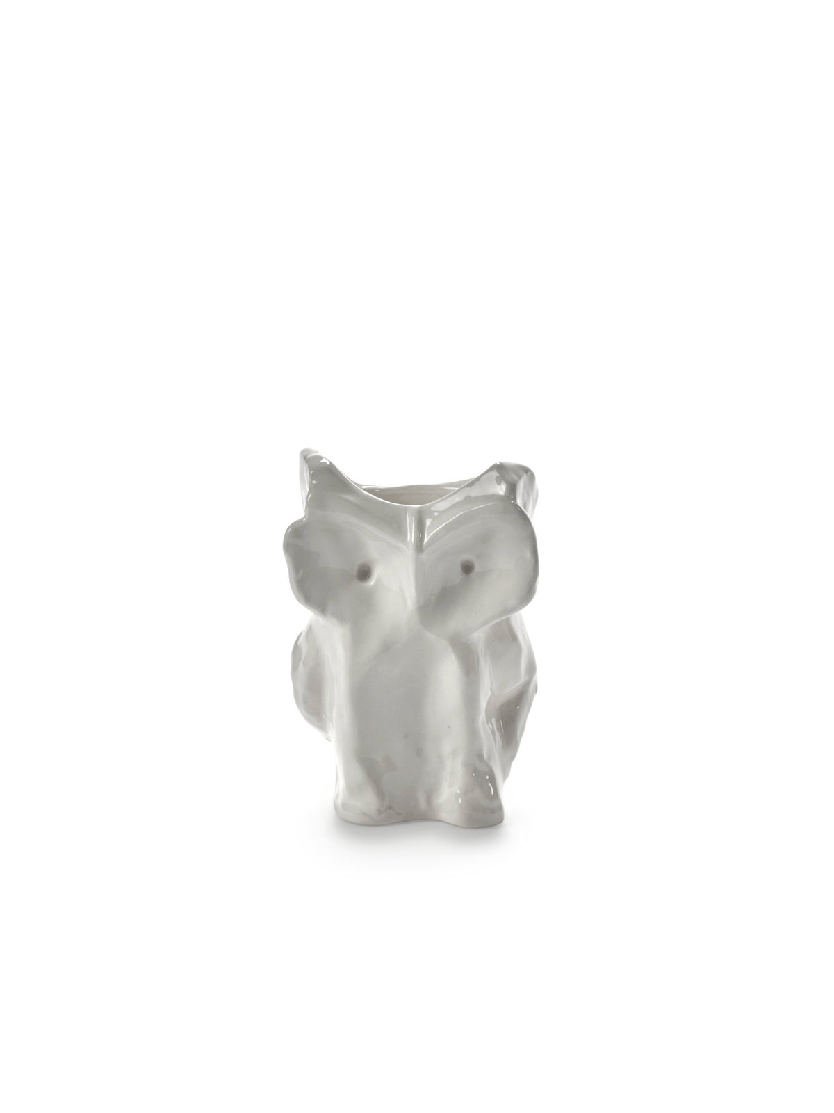 Vase hibou en grès blanc 12cm Après Minuit - Serax - The Cool Republic
